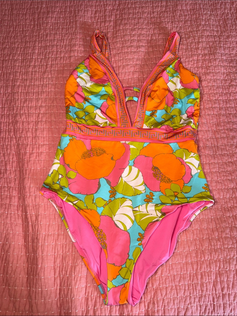 Trina Turk 2 Piece Set Bathing Suit & Cover Up